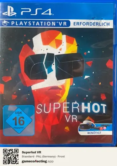 Superhot VR PlayStation 4, Germany box front