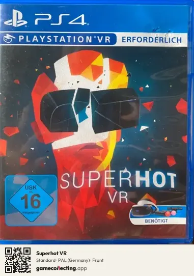 Superhot VR PlayStation 4, Germany box front