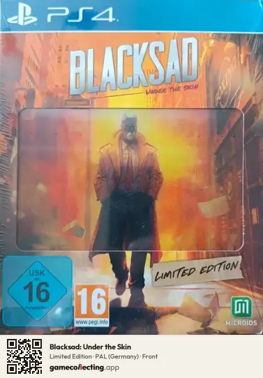 Blacksad: Under the Skin PlayStation 4, Germany box front