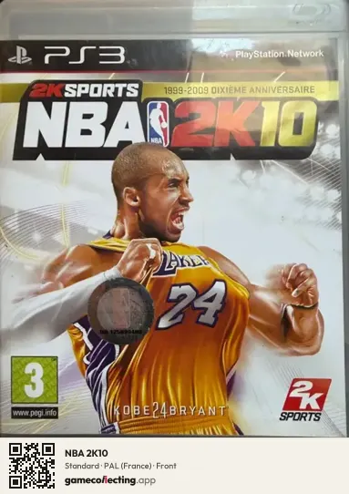 NBA 2K10 PlayStation 3, France box front