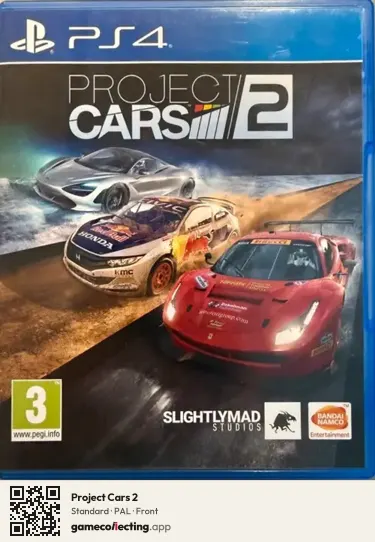 Project Cars 2 PlayStation 4, PAL box front