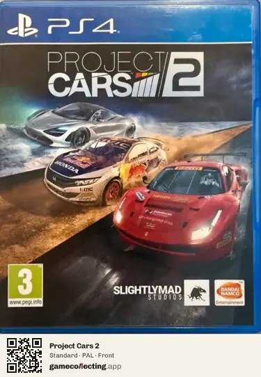 Project Cars 2 PlayStation 4, PAL box front