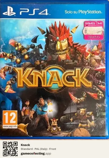 Knack PlayStation 4, Italy box front
