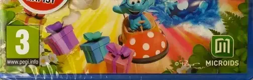 The Smurfs: Village Party, the PEGI square on its front