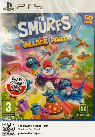The Smurfs: Village Party PlayStation 5, PAL box front