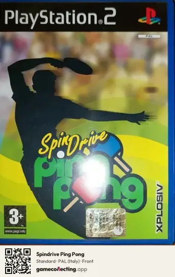 Spindrive Ping Pong PlayStation 2, Italy box front