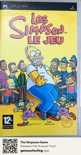 The Simpsons Game PlayStation Portable, France box front