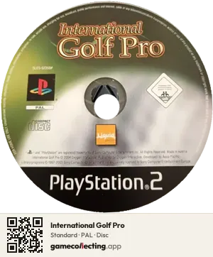 International Golf Pro PlayStation 2, PAL disc