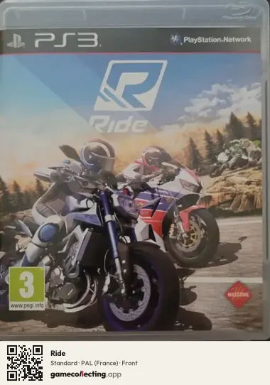 Ride PlayStation 3, France box front