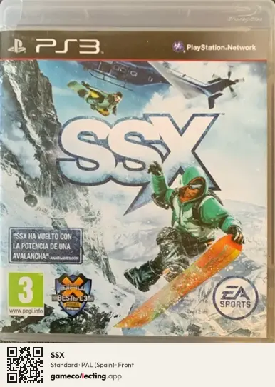 SSX PlayStation 3, Spain box front