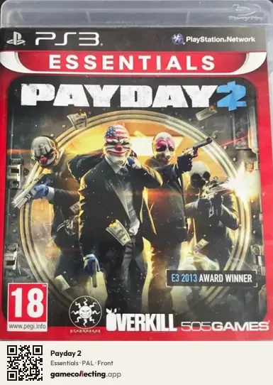 Payday 2 PlayStation 3, PAL box front
