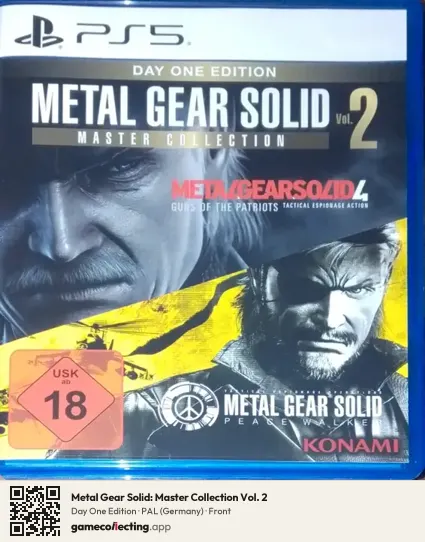 Metal Gear Solid: Master Collection Vol. 2 PlayStation 5, Germany box front