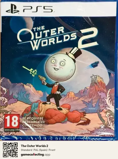 The Outer Worlds 2 PlayStation 5, Spain box front