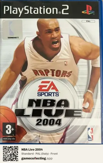 NBA Live 2004 PlayStation 2, Italy box front