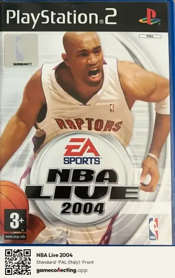 NBA Live 2004 PlayStation 2, Italy box front