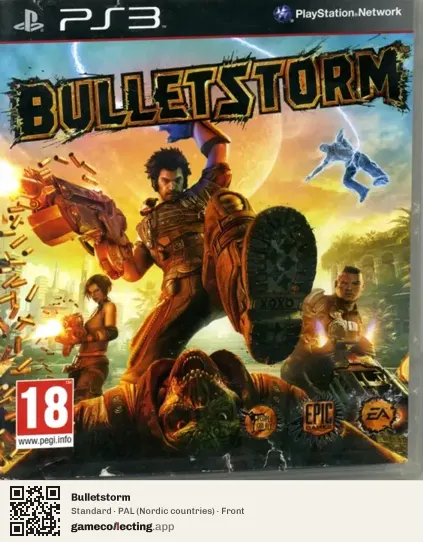 Bulletstorm PlayStation 3, Nordic countries box front