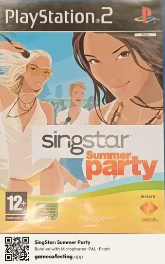 SingStar: Summer Party PlayStation 2, PAL box front
