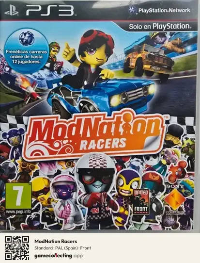 ModNation Racers PlayStation 3, Spain box front