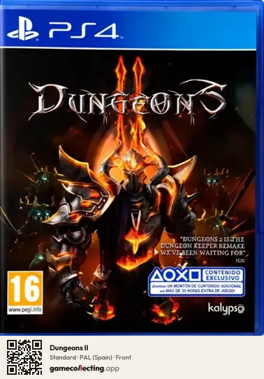 Dungeons II PlayStation 4, Spain box front