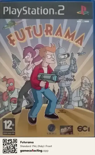 Futurama PlayStation 2, Italy box front