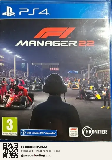F1 Manager 2022 PlayStation 4, France box front