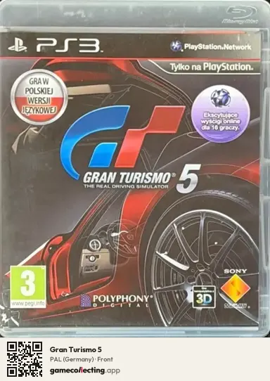 Gran Turismo 5 PlayStation 3, Germany box front