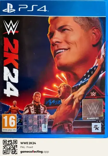 WWE 2K24 PlayStation 4, PAL box front