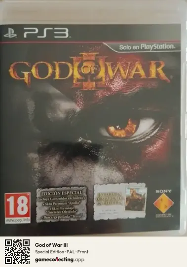 God of War III PlayStation 3, PAL box front