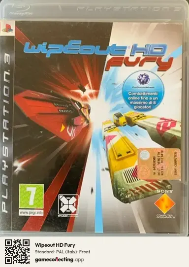 Wipeout HD Fury PlayStation 3, Italy box front
