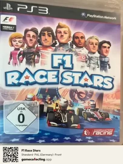 F1 Race Stars PlayStation 3, Germany box front