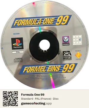 Formula One 99 PlayStation, PAL disc