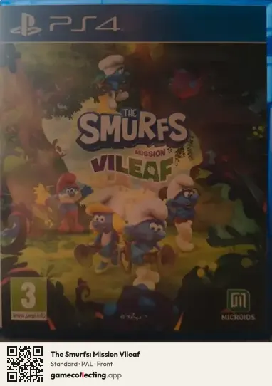 The Smurfs: Mission Vileaf PlayStation 4, PAL box front