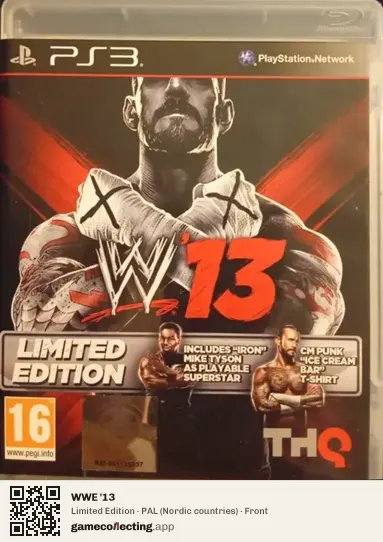 WWE '13 PlayStation 3, Nordic countries box front