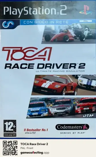 TOCA Race Driver 2 PlayStation 2, PAL box front