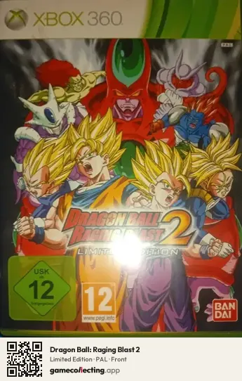 Dragon Ball: Raging Blast 2 Xbox 360, PAL box front