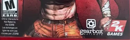 Borderlands, the ESRB box on its front