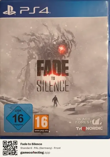 Fade to Silence PlayStation 4, Germany box front