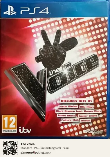 The Voice PlayStation 4, United Kingdom box front