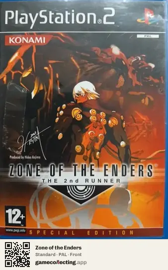 Zone of the Enders PlayStation 2, PAL box front