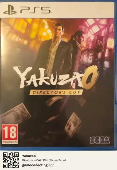 Yakuza 0 PlayStation 5, Italy box front