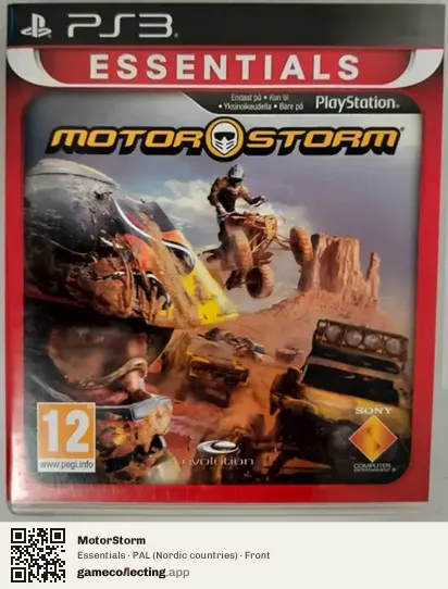 MotorStorm PlayStation 3, Nordic countries box front