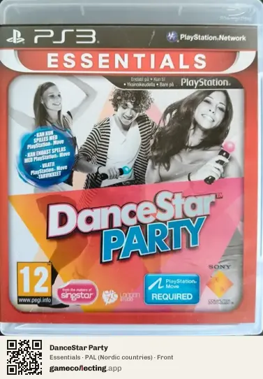 DanceStar Party PlayStation 3, Nordic countries box front