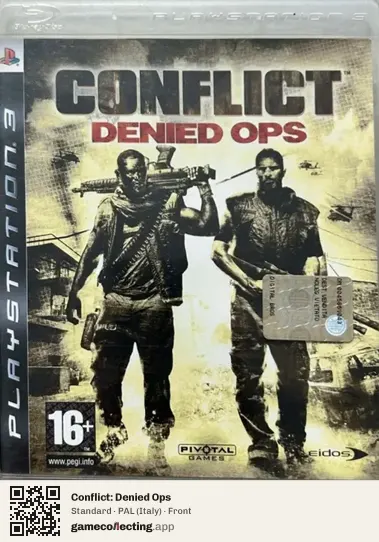 Conflict: Denied Ops PlayStation 3, Italy box front