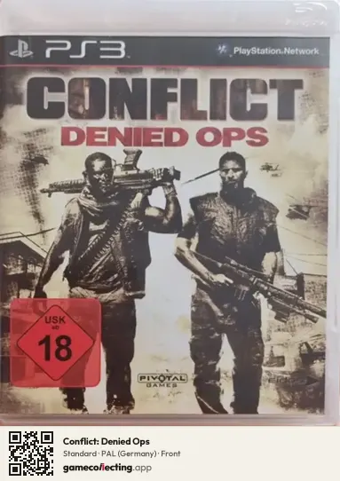 Conflict: Denied Ops PlayStation 3, Germany box front