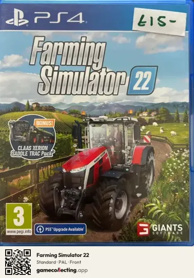Farming Simulator 22 PlayStation 4, PAL box front