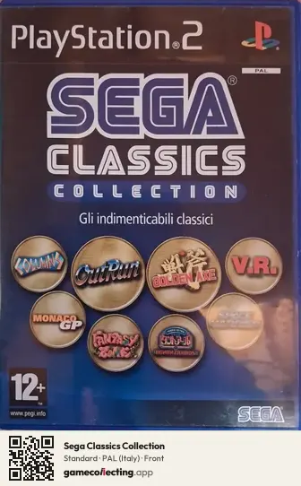 Sega Classics Collection PlayStation 2, Italy box front