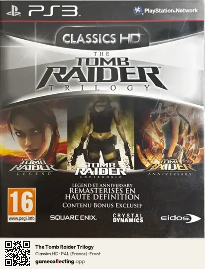 The Tomb Raider Trilogy PlayStation 3, France box front