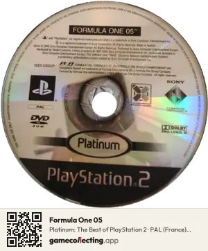Formula One 05 PlayStation 2, PAL disc