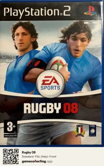 Rugby 08 PlayStation 2, Italy box front
