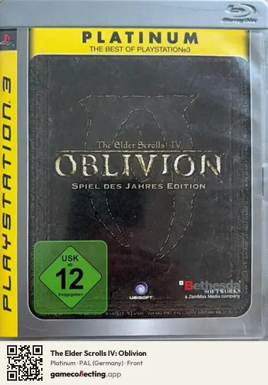 The Elder Scrolls IV: Oblivion PlayStation 3, Germany box front